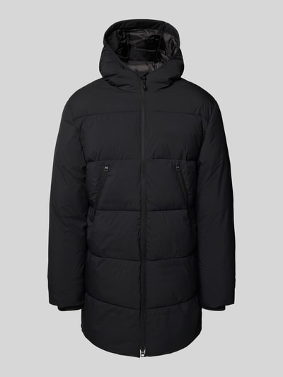 Tom Tailor Denim Regular Fit Steppmantel mit Kapuze BLACK 2