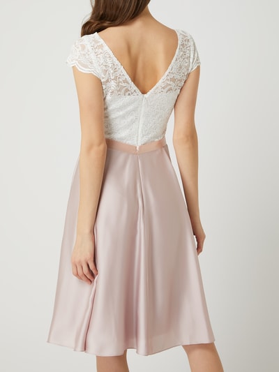 Swing Cocktailkleid aus Spitze und Satin Rose 5