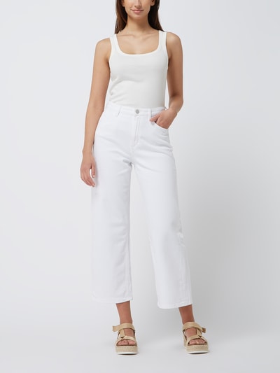 Marc O'Polo Denim Cropped Jeans mit Stretch-Anteil Modell 'Tomma' Weiss 1