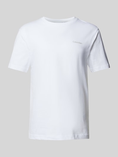 CK Calvin Klein T-shirt met labelprint, model 'ENLARGED' Wit - 2