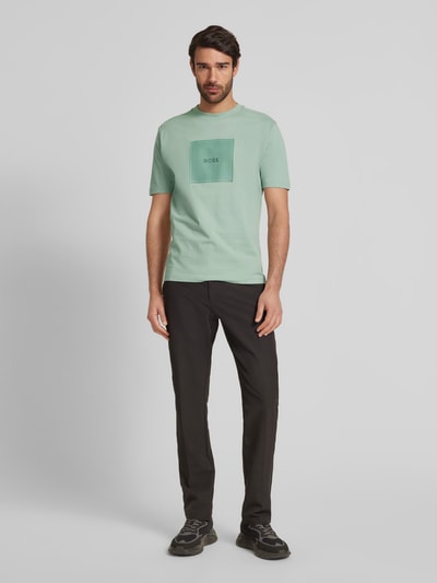 BOSS Green T-shirt met ronde hals Mintgroen - 1