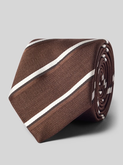Productfoto, Seiden-Mix Krawatte im Streifen-Design van BOSS, meerkleurig gestreept, gemaakt van seiden-mix materiaal