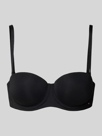 TOMMY HILFIGER Biustonosz z fiszbinami Czarny 1