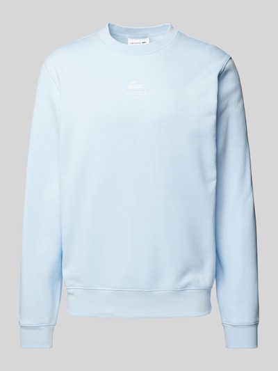 Lacoste Sweatshirt mit Label-Print Hellblau 1