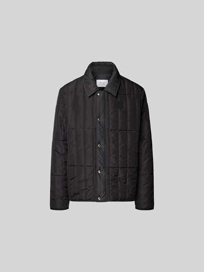 MAISON KITSUNE Steppjacke mit Kentkragen Black 2