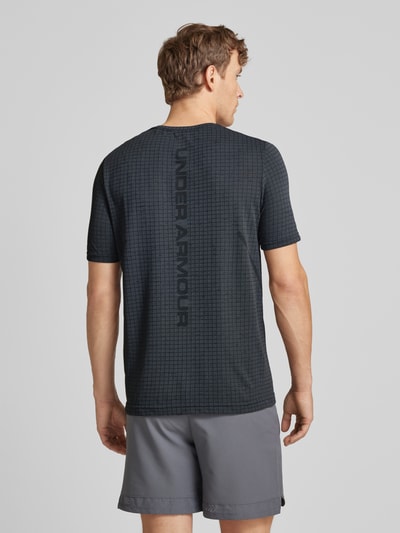 Under Armour T-Shirt mit Label-Print Modell 'Seamless' Anthrazit 5