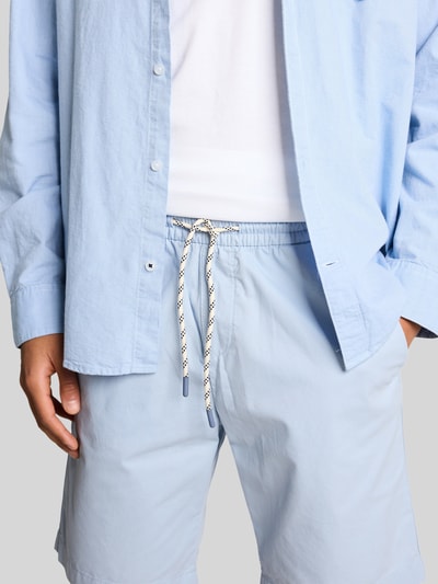 Tom Tailor Denim Regular Fit Sweatshorts aus reiner Baumwolle Hellblau 3