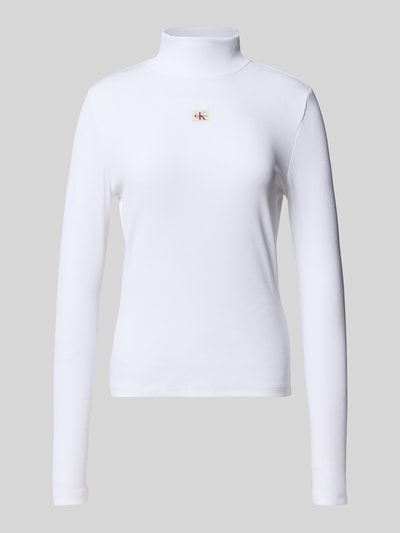 Calvin Klein Jeans Shirt met lange mouwen en opstaande kraag Wit - 2