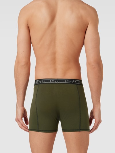 Thought Boxershort met streepmotief, model 'Michael Bamboo' Kaki - 4