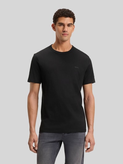 BOSS Orange Regular Fit T-Shirt aus reiner Baumwolle Modell 'TEGOOD' Black 4