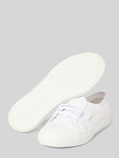 Superga Sneaker mit Label-Detail Modell '2750 FLOWER SANGALLO' Weiss 4