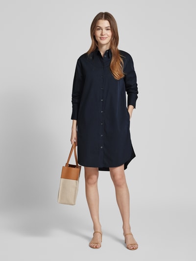 Marc O'Polo Oversized Blusenkleid mit Eingrifftaschen Marine 1