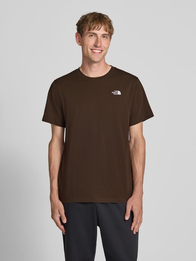 The North Face Regular fit t-shirt met ronde hals model 'EVOLUTION' Donkerbruin - 4
