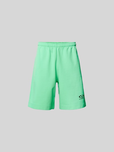 VETEMENTS Sweatshorts mit Label-Print Neon Gruen 1