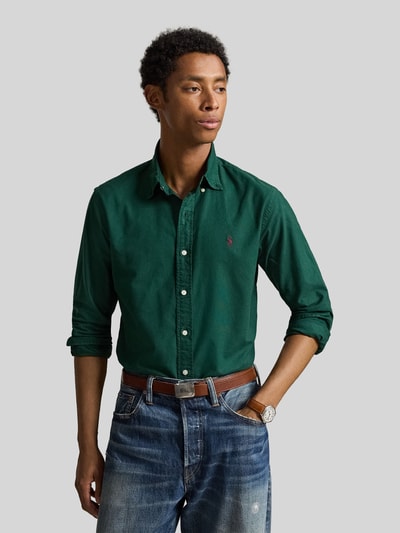 Polo Ralph Lauren Custom Fit Freizeithemd aus reiner Baumwolle Dunkelgruen 4