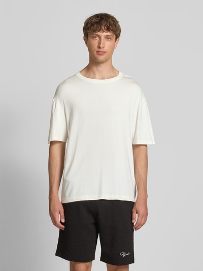 Pegador Oversized T-shirt met labelstitching, model 'Casan' Ecru - 4