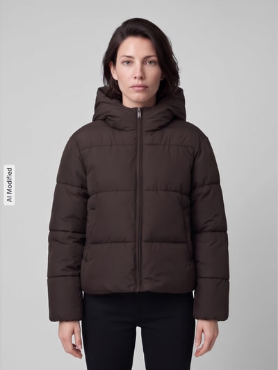 ONLY Steppjacke mit Kapuze Schoko 4