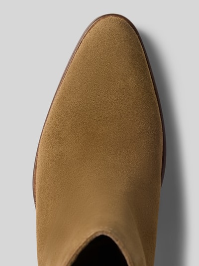 Tommy Hilfiger Stiefeletten aus echtem Velours-Leder Hellbraun 3