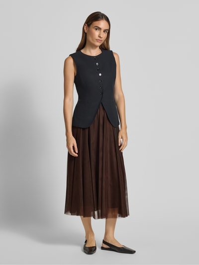 JOOP! Midirok met elastische band Chocoladebruin - 1