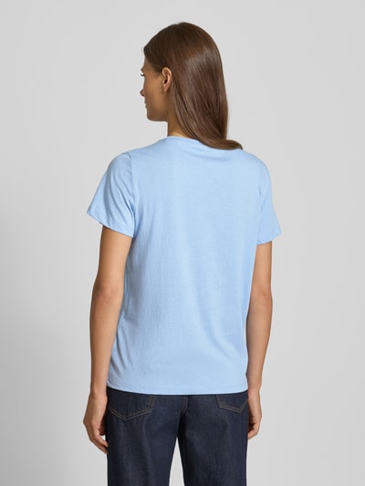 Tom Tailor T-shirt o kroju regular fit z czystej bawełny Jasnoniebieski 5