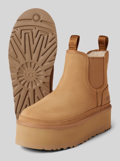 UGG Plateau-Chelsea-Boots mit Label-Print Modell 'NEUMEL' Camel 4