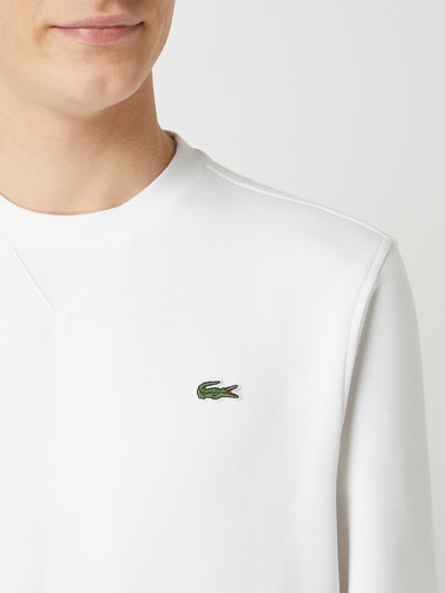 Lacoste Sweatshirt mit Logo Weiss 3