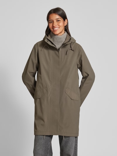 Didriksons Parka z kieszeniami z patką model ‘ANNABELL’ Camel 4