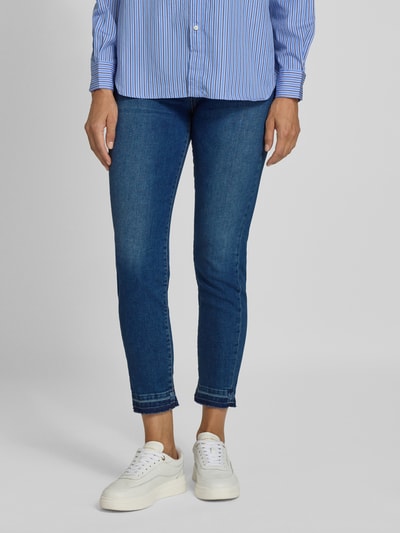 Marc Cain Slim fit jeans in 5-pocketmodel Marineblauw gemêleerd - 4