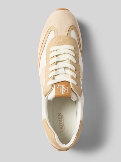 Lauren Ralph Lauren Sneaker aus Leder-Mix mit Logo-Prägung Modell 'Dani' Sand 3