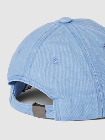 MC2 Saint Barth Basecap mit Motiv-Stitching Modell 'DAVIS' Rauchblau 3