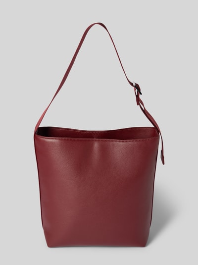 HUGO Shopper in leerlook, model 'BEL 2.0_BUCKET' Donkerrood - 4