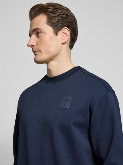 JOOP! Collection Sweatshirt mit gerippten Abschlüssen Modell 'Balram' Marine 3