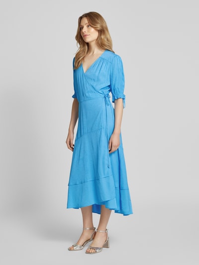 Scotch & Soda Sukienka midi w stylu kopertowym Królewski niebieski 1