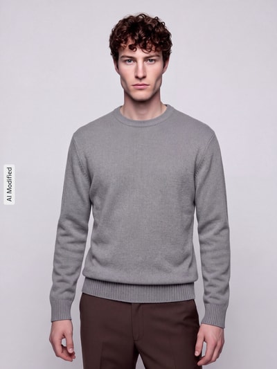 ONLY & SONS Pullover mit Strukturstrick Hellblau 4