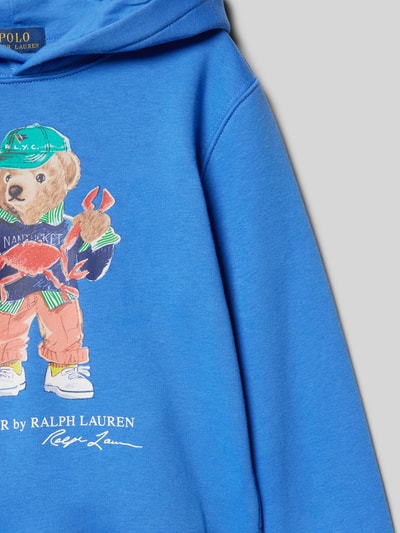 Polo Ralph Lauren Kids Regular Fit Hoodie mit Motiv-Print Blau 2