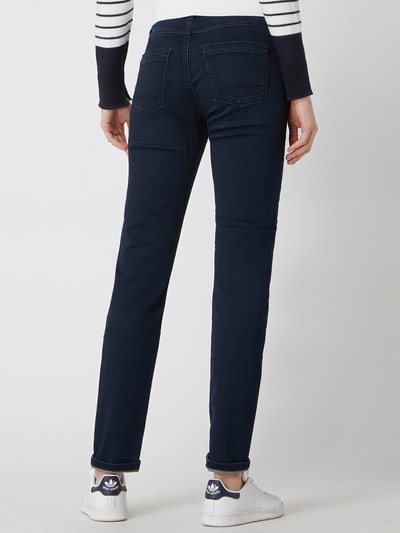 Esprit Slim fit jeans met biologisch katoen en stretch Donkerblauw - 5