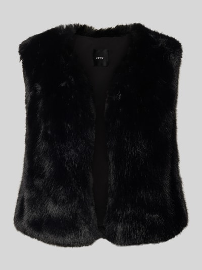 Zero Gilet van imitatiebont Zwart - 2
