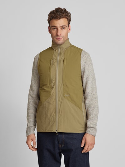 Forét Weste mit Label-Print Modell 'MYST LINER' Khaki 4