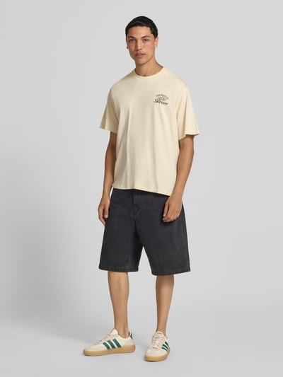 JACK & JONES T-shirt met motiefprint model 'VINTAGE CARTOON' Offwhite - 1