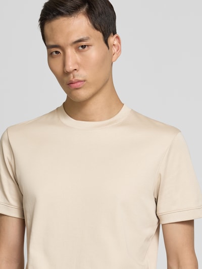RAGMAN Regular Fit T-Shirt mit Rundhalsausschnitt Modell 'ON' Taupe 3