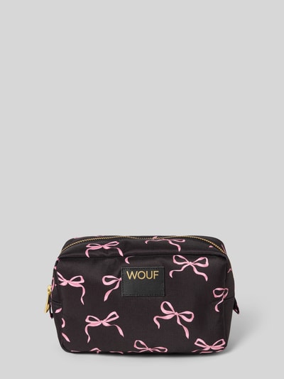 WOUF Kosmetiktasche mit Label-Detail Modell 'Juliette' Black 1