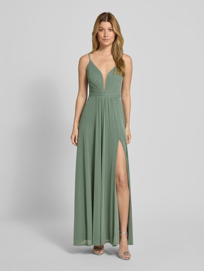 V.M. Avondjurk met cut-out aan de achterkant Lichtgroen - 4