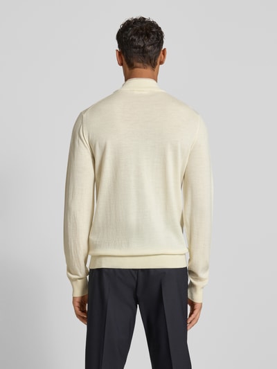 CRUNA Strickpullover mit Mock-Neck Offwhite 5