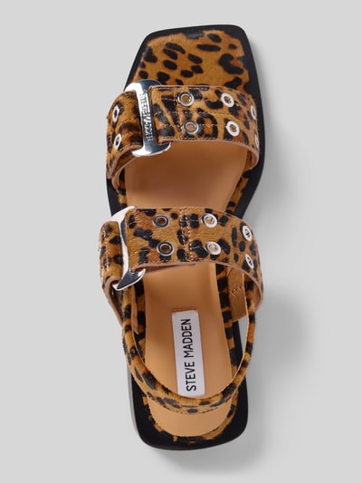 Steve Madden Sandalen mit Klettverschluss Modell 'SARIA' Cognac 3