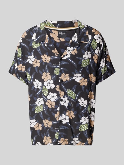 BOSS Relaxed Fit Freizeithemd mit Resortkragen Black 2