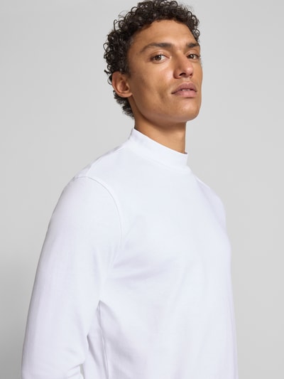 Christian Berg Men Shirt met lange mouwen en opstaande kraag Wit - 3