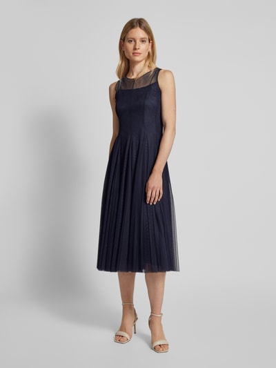 V by Vera Mont Cocktailkleid mit gelegten Falten Dunkelblau 4