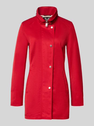 Produktfoto, Jacke mit Stehkragen und Eingrifftaschen von Fuchs Schmitt in Rot, taillierter Schnitt, Baumwoll-Mix, glatte Oberfläche