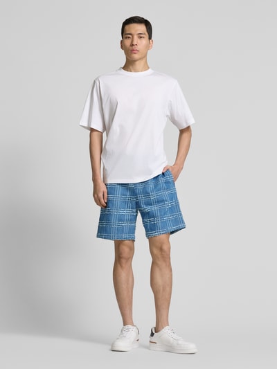 Samsøe Samsøe Regular Fit Shorts mit Strukturmuster Modell 'SASONNY' Jeansblau 1