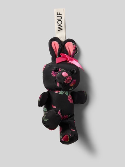 WOUF Charm mit Logo-Patch Modell 'Bloom' Black 1